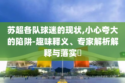 蘇超各隊(duì)球迷的現(xiàn)狀,小心夸大的陷阱-趣味釋義、專家解析解釋與落實(shí)?