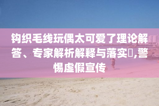 鉤織毛線玩偶太可愛了理論解答、專家解析解釋與落實?,警惕虛假宣傳