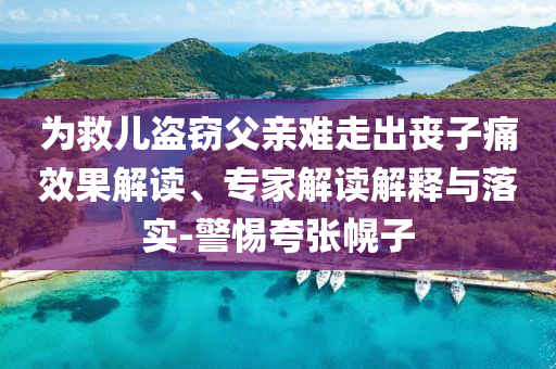 為救兒盜竊父親難走出喪子痛效果解讀、專家解讀解釋與落實-警惕夸張幌子