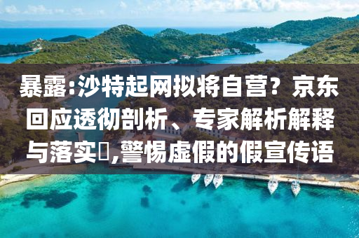 暴露:沙特起網(wǎng)擬將自營？京東回應(yīng)透徹剖析、專家解析解釋與落實(shí)?,警惕虛假的假宣傳語