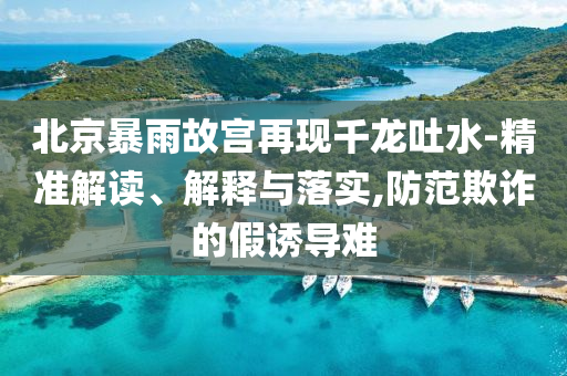 北京暴雨故宮再現千龍吐水-精準解讀、解釋與落實,防范欺詐的假誘導難