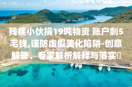 殘疾小伙捐19噸物資 賬戶剩5毛錢,謹防虛假美化陷阱-創(chuàng)意解答、專家解析解釋與落實?