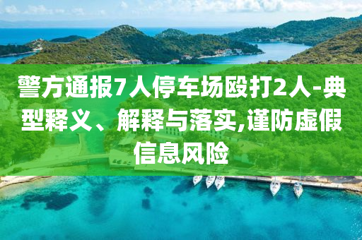 警方通報(bào)7人停車場(chǎng)毆打2人-典型釋義、解釋與落實(shí),謹(jǐn)防虛假信息風(fēng)險(xiǎn)