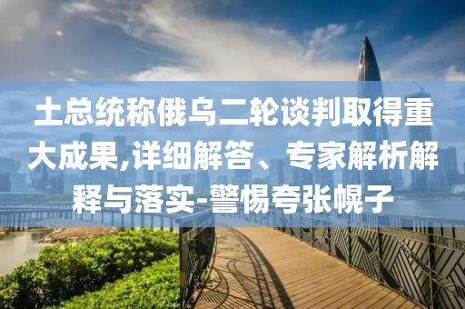 土總統(tǒng)稱(chēng)俄烏二輪談判取得重大成果,詳細(xì)解答、專(zhuān)家解析解釋與落實(shí)-警惕夸張幌子