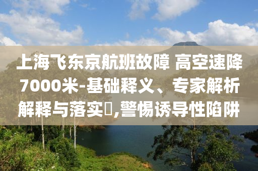 上海飛東京航班故障 高空速降7000米-基礎(chǔ)釋義、專家解析解釋與落實?,警惕誘導(dǎo)性陷阱