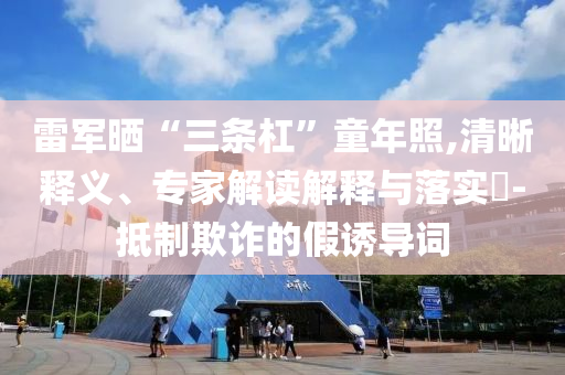 雷軍曬“三條杠”童年照,清晰釋義、專家解讀解釋與落實?-抵制欺詐的假誘導詞