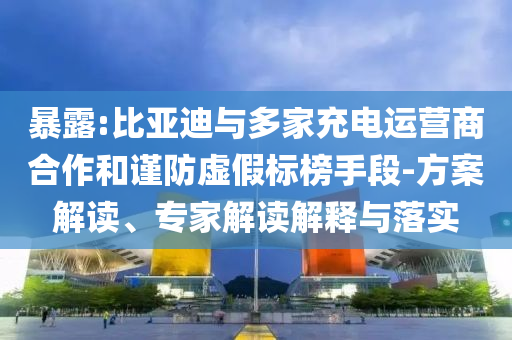 暴露:比亞迪與多家充電運(yùn)營(yíng)商合作和謹(jǐn)防虛假標(biāo)榜手段-方案解讀、專(zhuān)家解讀解釋與落實(shí)
