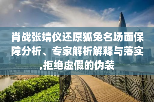肖戰(zhàn)張婧儀還原狐兔名場面保障分析、專家解析解釋與落實,拒絕虛假的偽裝