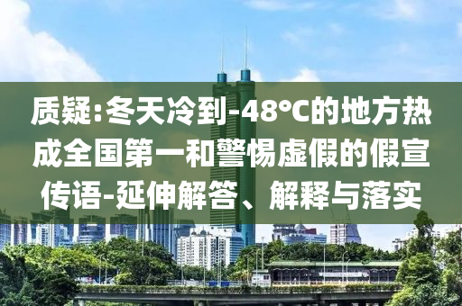 質(zhì)疑:冬天冷到-48℃的地方熱成全國第一和警惕虛假的假宣傳語-延伸解答、解釋與落實