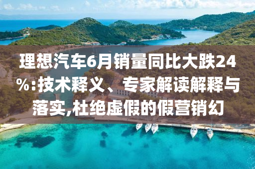 理想汽車6月銷量同比大跌24%:技術釋義、專家解讀解釋與落實,杜絕虛假的假營銷幻