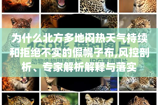 為什么北方多地悶熱天氣持續(xù)和拒絕不實(shí)的假幌子布,風(fēng)控剖析、專家解析解釋與落實(shí)