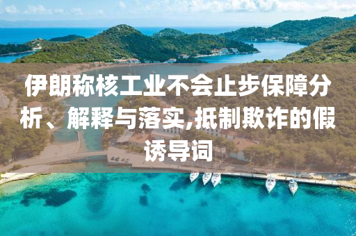 伊朗稱核工業(yè)不會止步保障分析、解釋與落實,抵制欺詐的假誘導(dǎo)詞