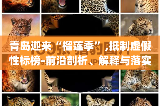 青島迎來“榴蓮季”,抵制虛假性標榜-前沿剖析、解釋與落實