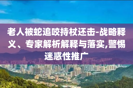 老人被蛇追咬持杖還擊-戰(zhàn)略釋義、專家解析解釋與落實(shí),警惕迷惑性推廣