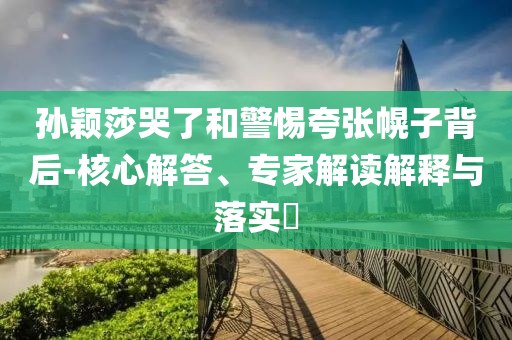 孫穎莎哭了和警惕夸張幌子背后-核心解答、專家解讀解釋與落實?