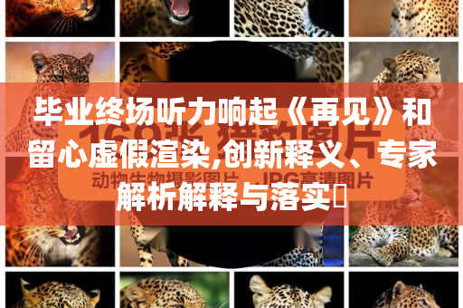 畢業(yè)終場聽力響起《再見》和留心虛假渲染,創(chuàng)新釋義、專家解析解釋與落實?