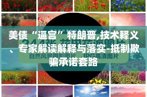 美債“逼宮”特朗普,技術(shù)釋義、專家解讀解釋與落實(shí)-抵制欺騙承諾套路