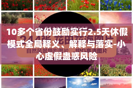 10多個(gè)省份鼓勵(lì)實(shí)行2.5天休假模式全局釋義、解釋與落實(shí)-小心虛假蠱惑風(fēng)險(xiǎn)
