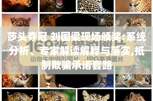 莎頭奪冠 劉國梁現(xiàn)場頒獎:系統(tǒng)分析、專家解讀解釋與落實,抵制欺騙承諾套路