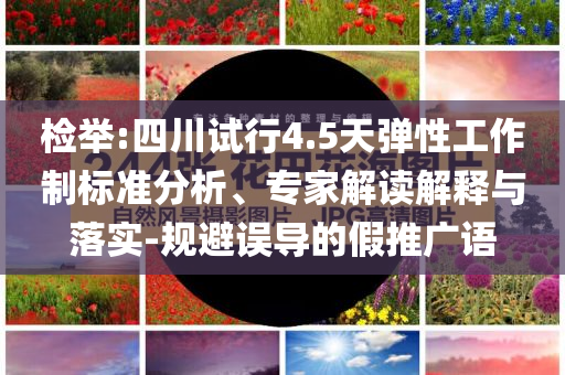 檢舉:四川試行4.5天彈性工作制標(biāo)準(zhǔn)分析、專家解讀解釋與落實-規(guī)避誤導(dǎo)的假推廣語