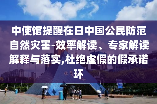 中使館提醒在日中國(guó)公民防范自然災(zāi)害-效率解讀、專(zhuān)家解讀解釋與落實(shí),杜絕虛假的假承諾環(huán)