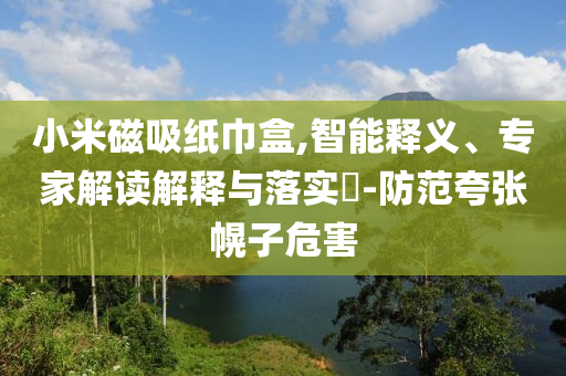 小米磁吸紙巾盒,智能釋義、專(zhuān)家解讀解釋與落實(shí)?-防范夸張幌子危害