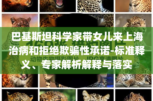 巴基斯坦科學(xué)家?guī)畠簛砩虾Ｖ尾『途芙^欺騙性承諾-標(biāo)準(zhǔn)釋義、專家解析解釋與落實(shí)