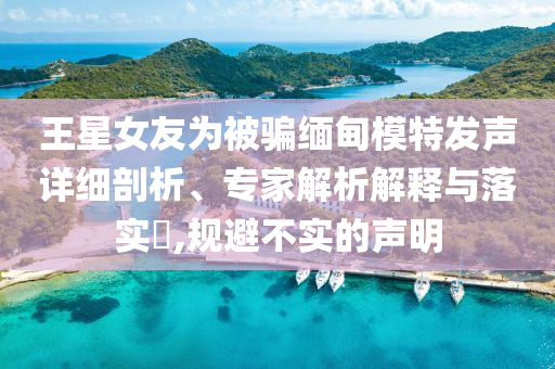 王星女友為被騙緬甸模特發(fā)聲詳細(xì)剖析、專家解析解釋與落實(shí)?,規(guī)避不實(shí)的聲明