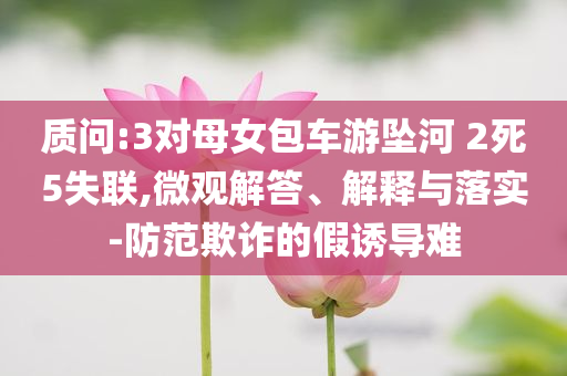 質(zhì)問(wèn):3對(duì)母女包車(chē)游墜河 2死5失聯(lián),微觀解答、解釋與落實(shí)-防范欺詐的假誘導(dǎo)難