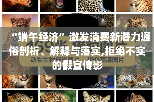 “端午經(jīng)濟(jì)”激發(fā)消費(fèi)新潛力通俗剖析、解釋與落實(shí),拒絕不實(shí)的假宣傳影