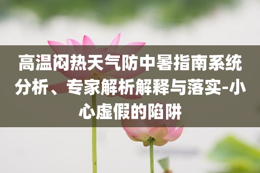 高溫悶熱天氣防中暑指南系統(tǒng)分析、專家解析解釋與落實(shí)-小心虛假的陷阱