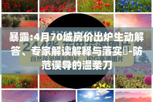 暴露:4月70城房?jī)r(jià)出爐生動(dòng)解答、專(zhuān)家解讀解釋與落實(shí)?-防范誤導(dǎo)的溫柔刀