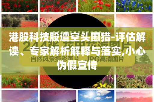 港股科技股遭空頭圍獵-評估解讀、專家解析解釋與落實,小心偽假宣傳
