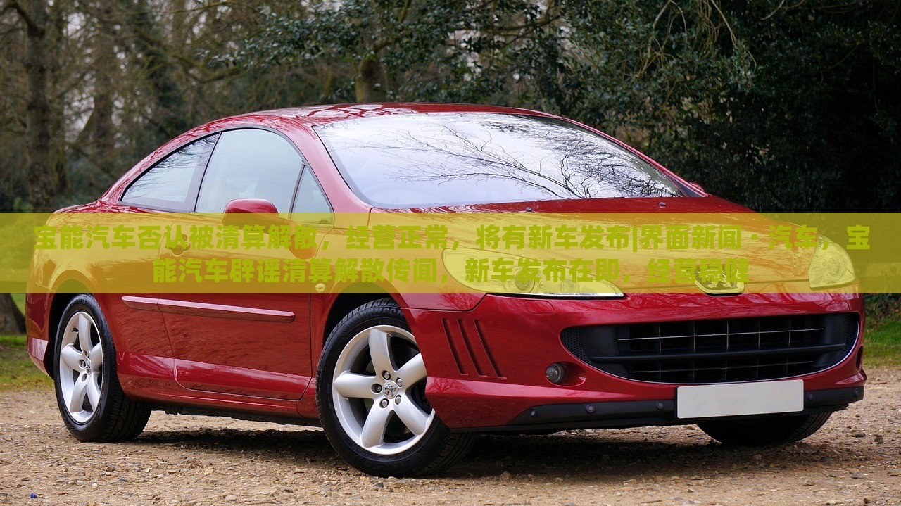 宝能汽车否认被清算解散，经营正常，将有新车发布|界面新闻 · 汽车，宝能汽车辟谣清算解散传闻，新车发布在即，经营稳健